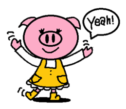 Ton-kun mom.  English edition. sticker #2852458