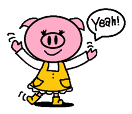 Ton-kun mom. English edition. sticker #2852458