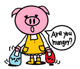 Ton-kun mom. English edition. sticker #2852461