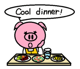 Ton-kun mom. English edition. sticker #2852464