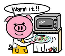 Ton-kun mom. English edition. sticker #2852465