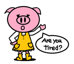 Ton-kun mom.  English edition. sticker #2852470