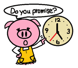 Ton-kun mom. English edition. sticker #2852472