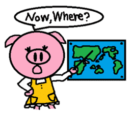 Ton-kun mom. English edition. sticker #2852473