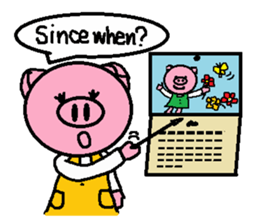 Ton-kun mom.  English edition. sticker #2852474