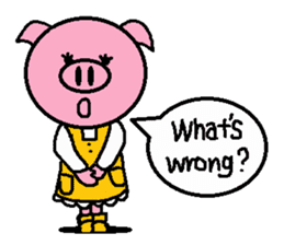 Ton-kun mom. English edition. sticker #2852476