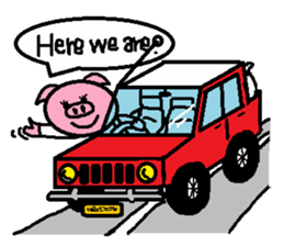 Ton-kun mom.  English edition. sticker #2852479