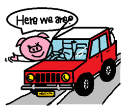 Ton-kun mom. English edition. sticker #2852479