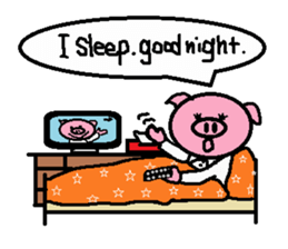 Ton-kun mom.  English edition. sticker #2852481