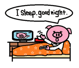 Ton-kun mom. English edition. sticker #2852481