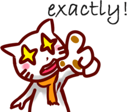 comical cat guy(in English) sticker #2852734