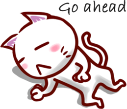 comical cat guy(in English) sticker #2852740