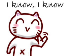 comical cat guy(in English) sticker #2852759