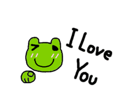 love love frog sticker #2853903