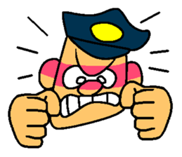 Kozy the action policeman sticker #2854086