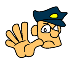 Kozy the action policeman sticker #2854096