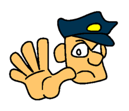 Kozy the action policeman sticker #2854096