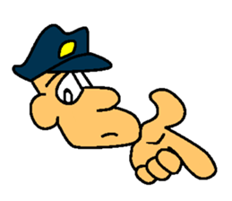 Kozy the action policeman sticker #2854099