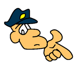 Kozy the action policeman sticker #2854099