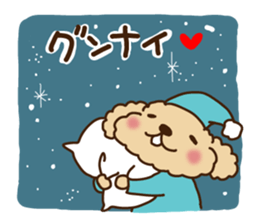 Putaro the Poodle 3 sticker #2854300