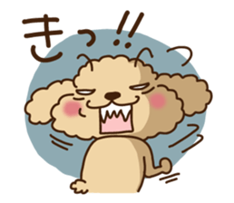 Putaro the Poodle 3 sticker #2854303
