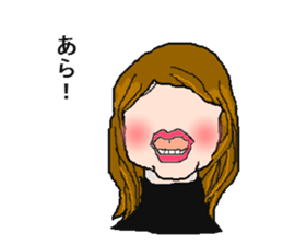 Lips beautiful woman sticker #2855743