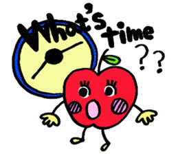 Cheerful Ms.apple sticker #2856127