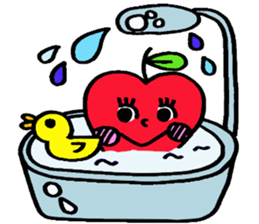 Cheerful Ms.apple sticker #2856131