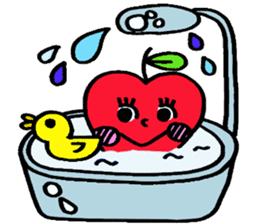 Cheerful Ms.apple sticker #2856131