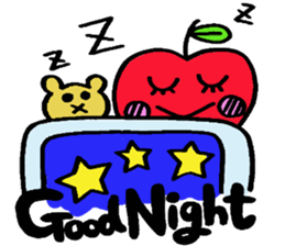 Cheerful Ms.apple sticker #2856132