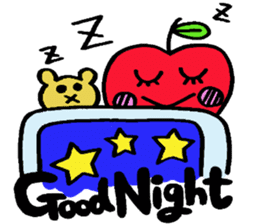 Cheerful Ms.apple sticker #2856132