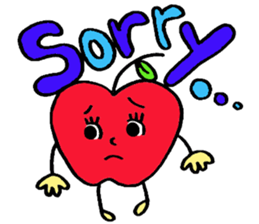 Cheerful Ms.apple sticker #2856137