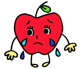 Cheerful Ms.apple sticker #2856138