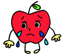 Cheerful Ms.apple sticker #2856138