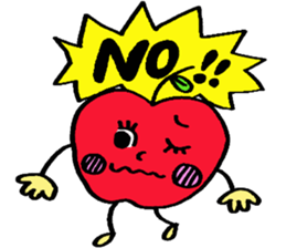 Cheerful Ms.apple sticker #2856148