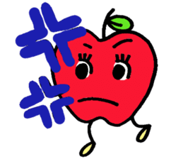 Cheerful Ms.apple sticker #2856149