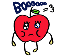 Cheerful Ms.apple sticker #2856150