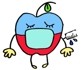 Cheerful Ms.apple sticker #2856151