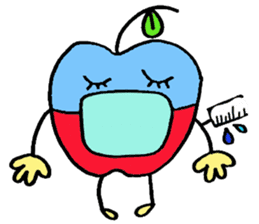 Cheerful Ms.apple sticker #2856151