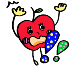 Cheerful Ms.apple sticker #2856155