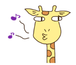 Life of cute giraffe 3rd.English version sticker #2856524