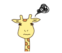 Life of cute giraffe 3rd.English version sticker #2856526
