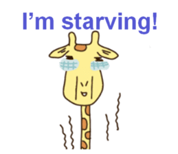 Life of cute giraffe 3rd.English version sticker #2856534