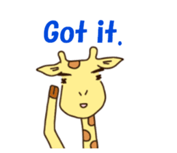 Life of cute giraffe 3rd.English version sticker #2856544