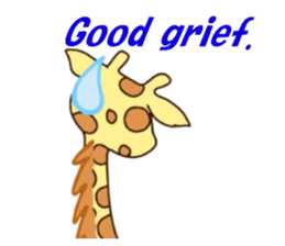 Life of cute giraffe 3rd.English version sticker #2856548