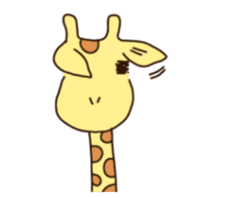 Life of cute giraffe 3rd.English version sticker #2856552