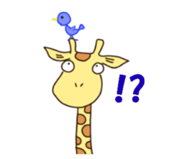 Life of cute giraffe 3rd.English version sticker #2856558
