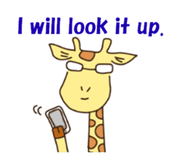 Life of cute giraffe 3rd.English version sticker #2856561
