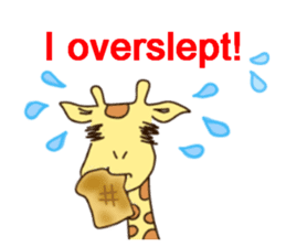 Life of cute giraffe 3rd.English version sticker #2856562