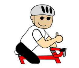 Cyclist sticker #2856758